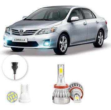 Lampada Farol Milha Led Toyota Corolla 2012 A 2014 20000lm - V10 ...