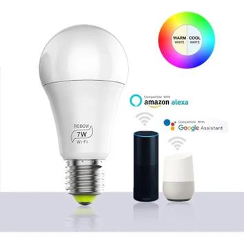 Unotec Lâmpada WiFi Multicolorida Compatível com Alexa e Google Home