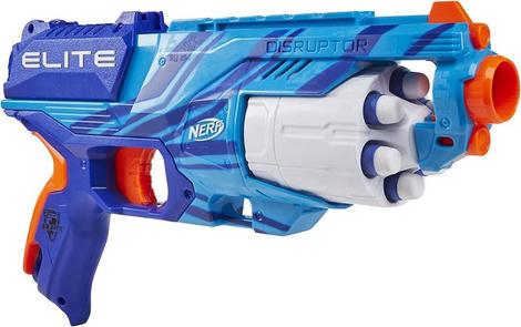 Lançador Elétrico de Dardos Estilo Nerf + 3 Pentes Cheios ( Semi-Novo )