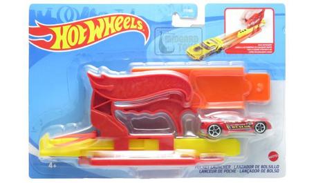 Lancador de Bolso Carrinho Pocket Launcher Hot Wheels Mattel Carrinho de Brinquedo Magazine Luiza