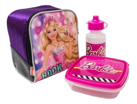 LANCHEIRA TERMICA BARBIE ESCOLA DE PRINCESAS LILÁS REF.61043 SESTINI -  Papelaria Dolly