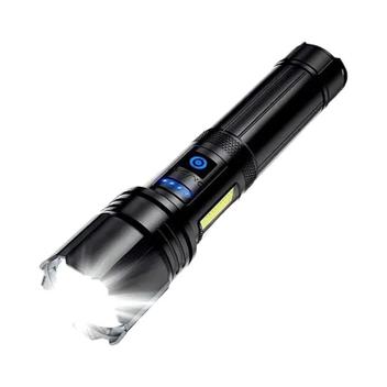 Lanterna Tática de Alta Potência 100.000 Lumens com Bateria Embutida ...