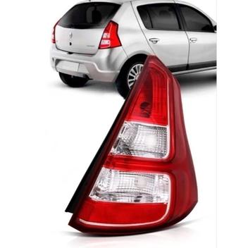 Lanterna Traseira Sandero 2012 2013 2014 Borda Vermelha C/ Friso ...