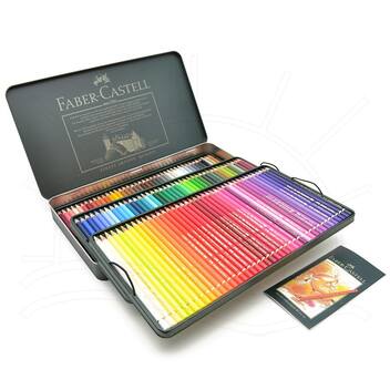 Lápis de Cor Polychromos Faber-Castell Lata - 120 Cores - Lápis de