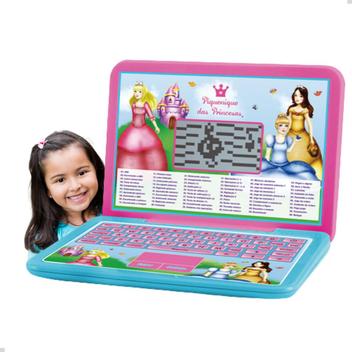 Laptop Computador Infantil Brinquedo Menina Educativo Princesas 60 ...