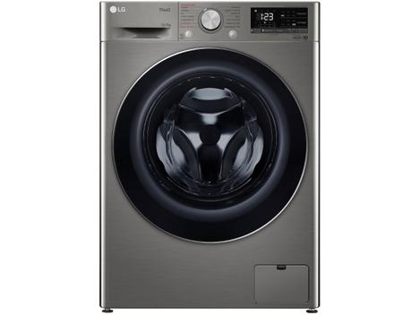 Lavadora de Roupa Lava e Seca 12 Kg Frontal Inox Smart Vc4 Com Inteligência Artificial Aidd LG - 110v - Cv5012pc4