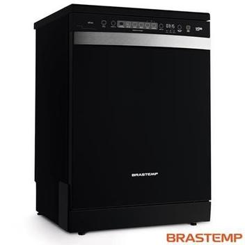 Lava-louça Brastemp Preto - 110v - Blf14beana