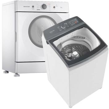 Lavadora de Roupas Brastemp Branca, 17 Kg e Secadora 10 Kg - 220 Volts ...