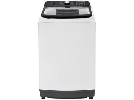 Lavadora de Roupas Midea 15kg Cesto Inox 13 Programas de Lavagem Branca Wave Agitator