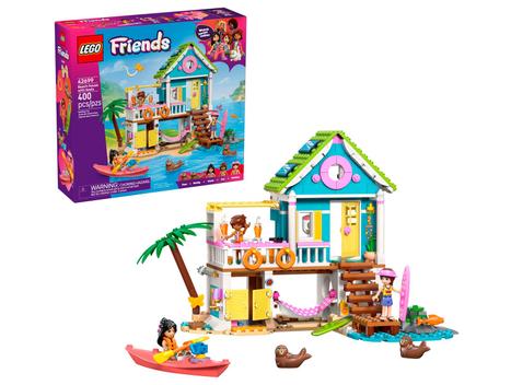 LEGO Friends Casa da Praia com Focas 42699 - 400 Peças - Blocos de