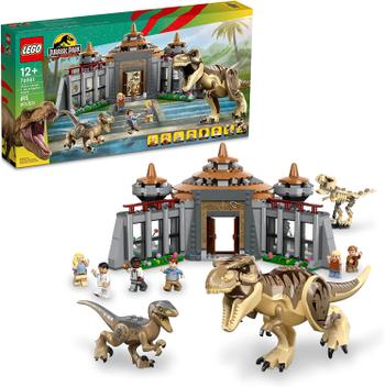 LEGO Jurassic World - Centro de Visitantes: Ataque de TRex e Raptor - Ri  Happy