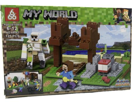 Lego Minecraft My World - com 125 peças- 66063 verde - Brinquedos