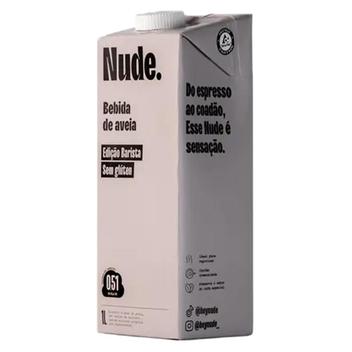 Leite Barista Nude Tradicional Vegetal Bebida Aveia 1 Litro - Bebida de