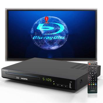 Leitor de DVD e Blu-ray LONPOO Full HD 1080p com Saída HDMI - Dvd