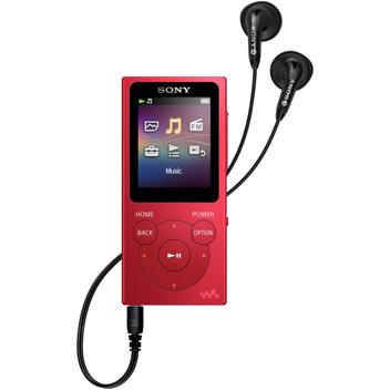 Leitor de MP3 Sony Walkman NWZ-E394 8GB (Vermelho) - MP3 / MP4 e