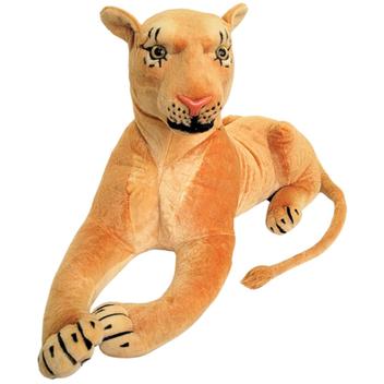 Leoa de Pelúcia Realista Grande Safari Deitada Decoração - Sunn
