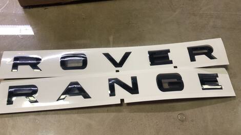 Letras Range Rover Letras Range Rover Evoque (PRETO BRILHANTE). - RANGER ROVER - Tapete ...