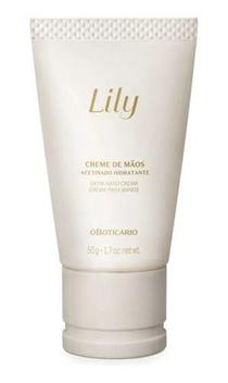Lily Creme De Mão Acetinado Hidratante 50 Gr - O Boticário - Cuidados ...
