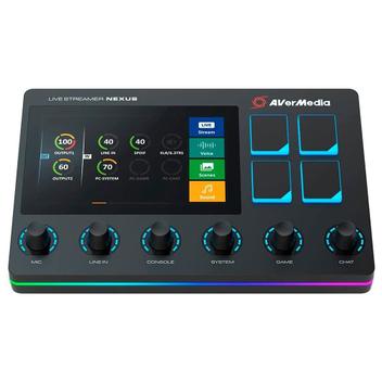 Live Streamer AverMedia Nexus AX310, XLR, USB, Mixer de Áudio de 6