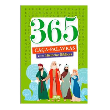 Livro 365 Caça Palavras C/ Historias Bíblicas - - Livros de Caça