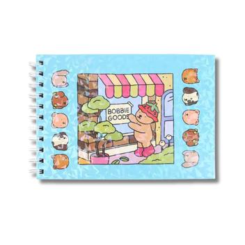 Livro De Colorir Bobbie Goods 50 Páginas Capa Dura Azul - Caderno de ...