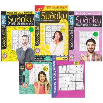 Livro Sudoku + De 400 Jogos Níveis Fácil Médio E Difícil, Magalu Empresas