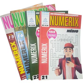 Livro de Passatempos Numerix Numerex 4 Vols. 520 Páginas - Castelo ...