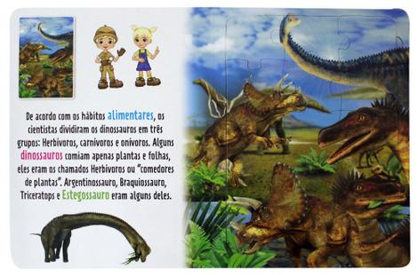 Livro De Quebra-Cabeças - Ilha Dos Dinossauros - Livrarias Curitiba