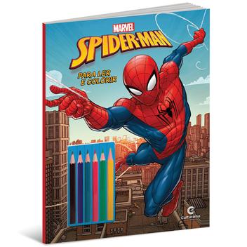 Livro Histórias Para Colorir Homem Aranha - Bom Preço Magazine