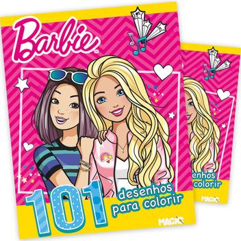 LIVRO INFANTIL BARBIE COLORIR JUMBO CIRANDA CULTURAL - Papelaria Criativa