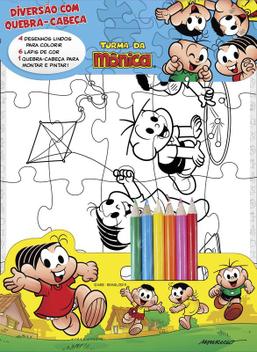 Jogo Antigo para Colorir Um Passeio Pela Montanha com a Turma da Mônica, Brinquedo Coluna Usado 57959962