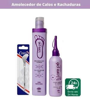 Lore Pé Amolecedor De Calos E Rachaduras + Bisturi - 300Ml - Bisturi ...