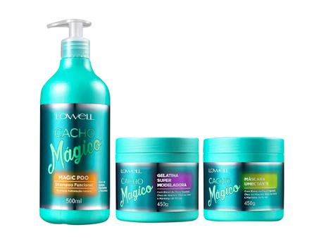 Lowell Cacho M gico Shampoo M scara E Gelatina Modeladora Cabelos lowell-cacho-m-gico-shampoo-m-scara-e-gelatina-modeladora-cabelos