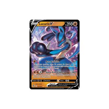 Lucario V Foil Pokémon Carta Em Português 78/189