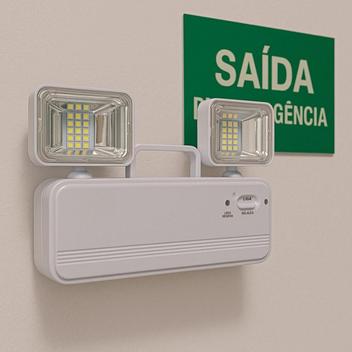 Luminária De Emergência Luz Para Comércio Luz Forte - Relet - Luminária ...