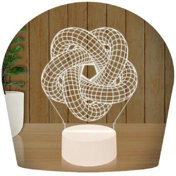 Luminária Led 3D Circulo Esfera Abajur 3 - 3D Fantasy - Luminária ...