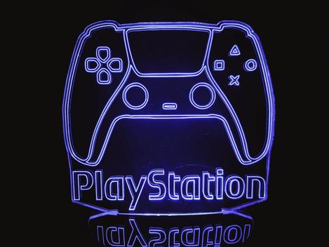 Luminária Playstation Controle PS5 Oficial