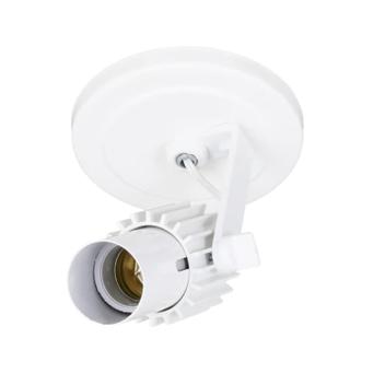 Luminaria Spot Simples Aletado Tubinho 1 Lampada Led Unico Branco 60W ...