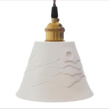 Lustre De Cer mica Retro Gunshan Estilo Vintage Para Quarto Hotel E lustre-de-cer-mica-retro-gunshan-estilo-vintage-para-quarto-hotel-e