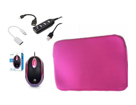 Targus Netbook Essentials Kit: Mouse Ottico, Hub USB 4 Porte E Tappetino Raffreddante
