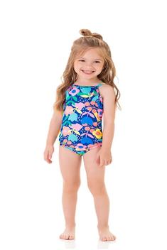Maiô Infantil Menina Estampado Alça Proteção UV50+ - Marlan - Maiô