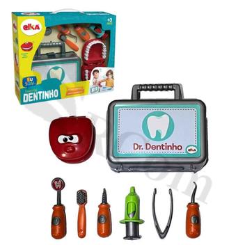 Kit Maleta Dentista Infantil - Brinquedo Doutor Dentinho - Brincando de  Dentista