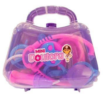 Maleta Mini Doutor Roxa Com Acessórios 1268 - Pakitoys - PAKIPLAST