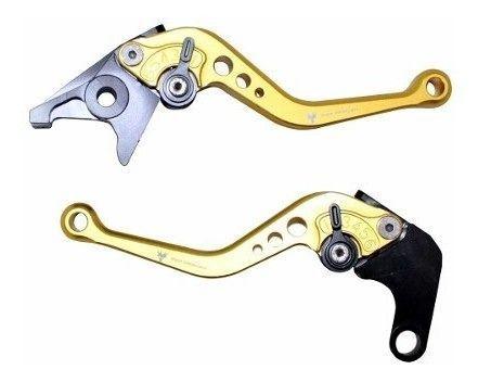 Manetes Esportivos Red Dragon Yamaha Xj6 Diversion Fazer 600 - Dourado ...