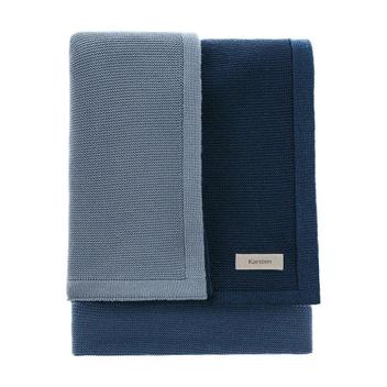 Manta Tricot George Karsten Azul 1,20m x 1,75m - Manta para Sofá ...