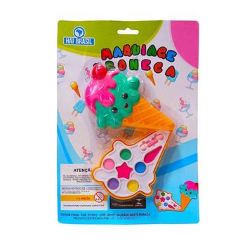 Kit Maquiagem Infantil Boneca Sorvete