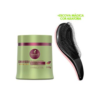 Máscara Reposição de Massa Haskell Bananeira 500g + Escova - Kit de ...
