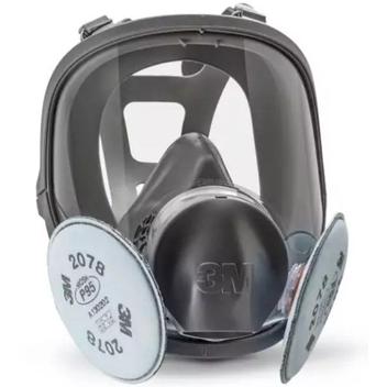 Mascara Respirador Facial 3M 6800 + Cartucho 2078 - Máscara