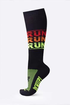 Meia HUPI Run Run Run Preta Longa Meia Esportiva Magazine Luiza