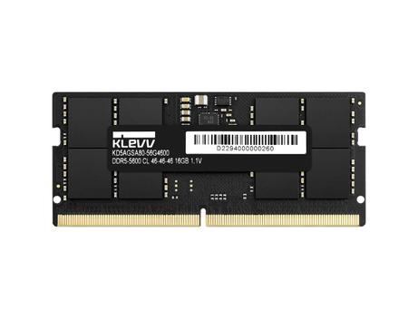 ノートPCメモリ KLEVV DDR5 5600 32GB (16GB x 2) Memória RAM KLEVV DDR5 16GB (1x16GB) 5600MHz CL46 SODIMM - Memória